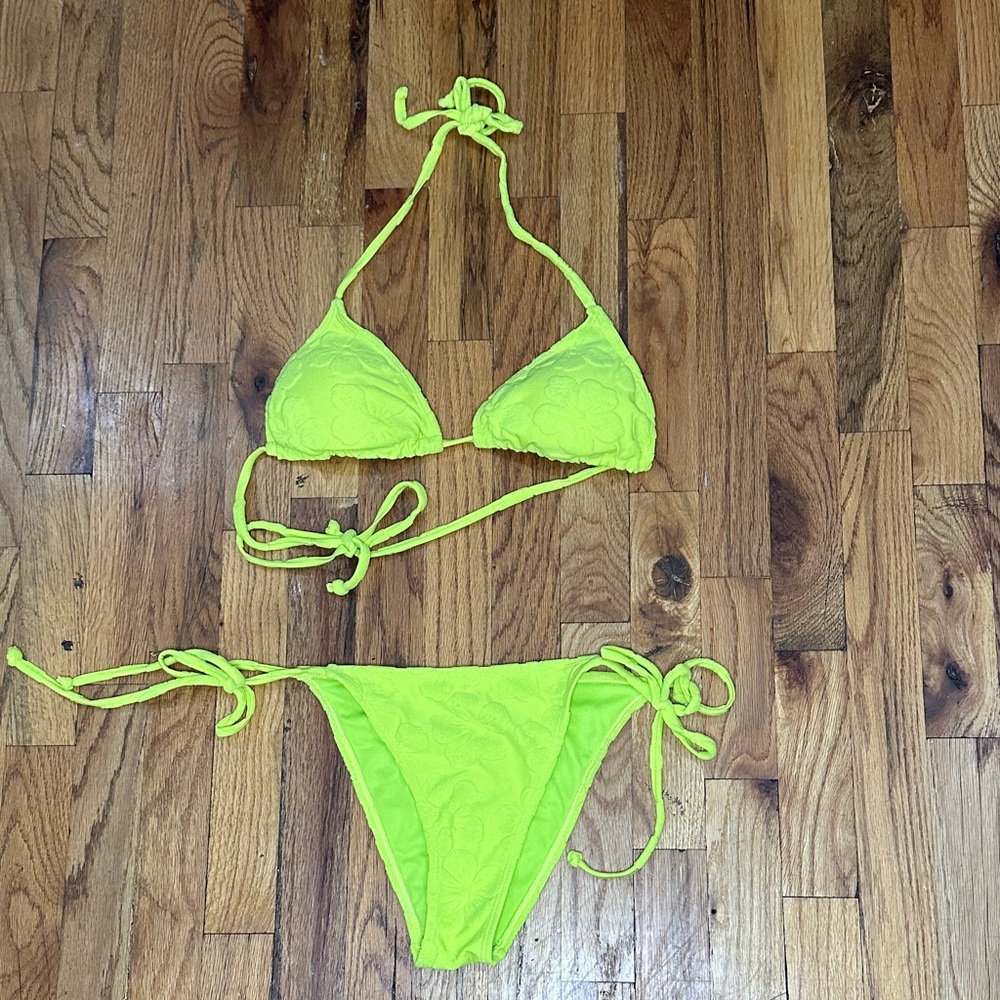Neon Yellow Bikini Set